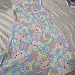 Wonder Nation Kids Fruit Print Casual Dress - Multicolor